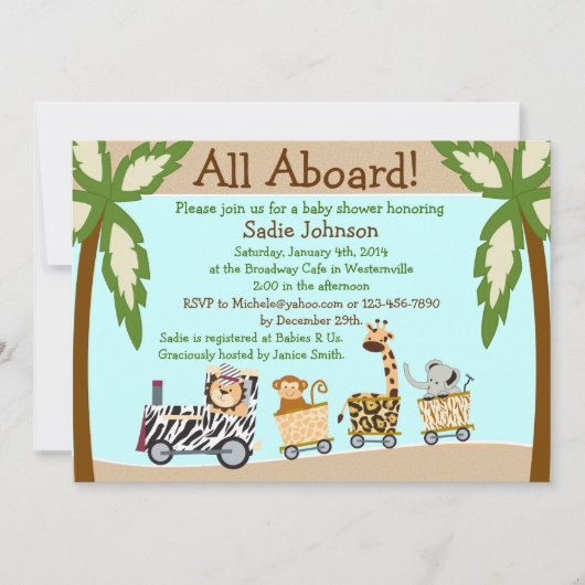 Einladung zur Kinderdusche (Vorderseite)