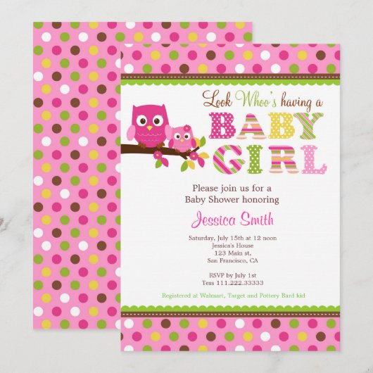 Einladung zur Kinderdusche (Vorne/Hinten)