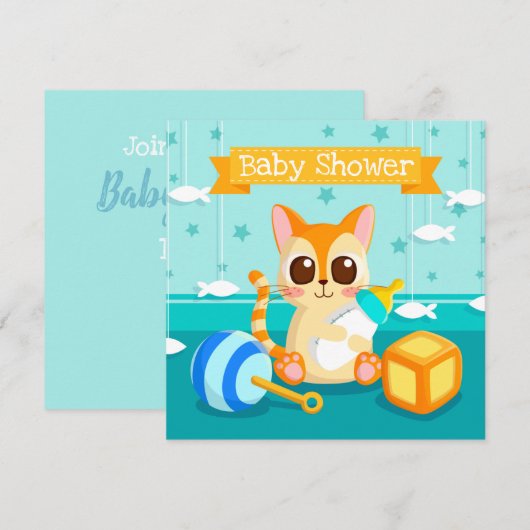 Einladung zur Kinderdusche (Vorne/Hinten)