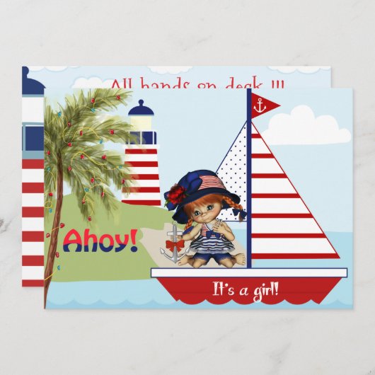 Einladung zur Kinderdusche (Vorne/Hinten)