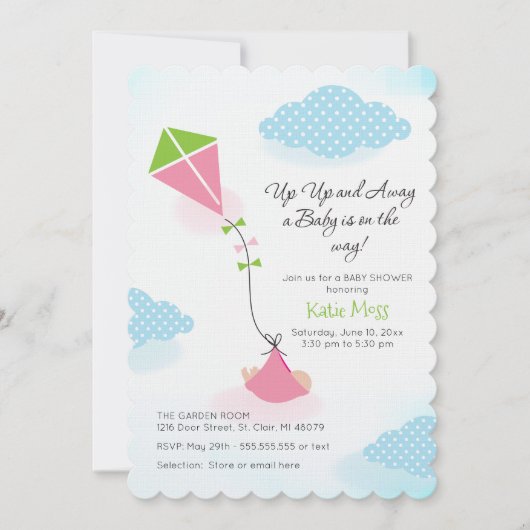 Einladung zur Kinderdusche (Vorderseite)