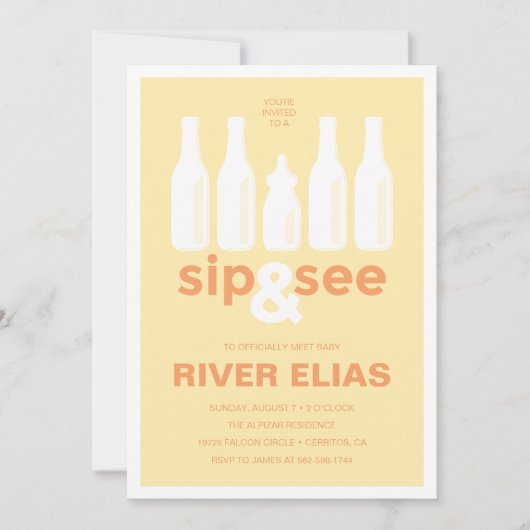 Einladung zur Kinderdusche (Vorderseite)