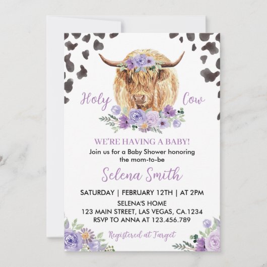 Einladung zur Kinderdusche (Vorderseite)