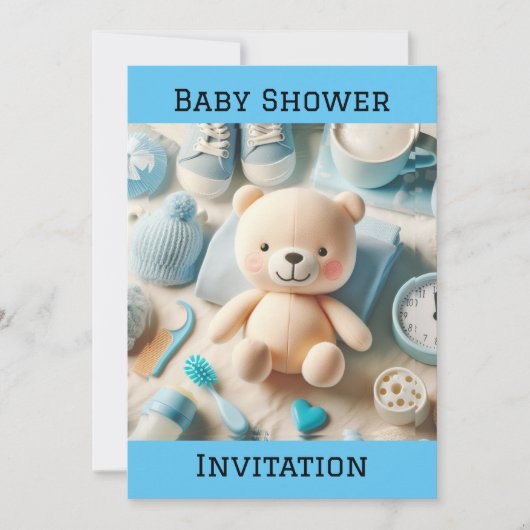 Einladung zur Kinderdusche (Vorderseite)