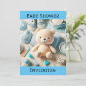 Einladung zur Kinderdusche (Stehend Vorderseite)