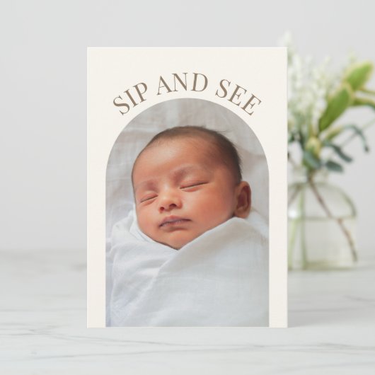 Einladung zur Kinderdusche (Stehend Vorderseite)