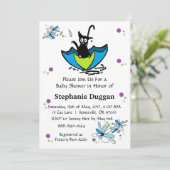 Einladung zur Kinderdusche (Stehend Vorderseite)