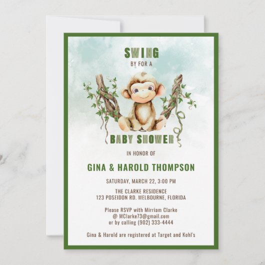 Einladung zur Kinderdusche (Vorderseite)