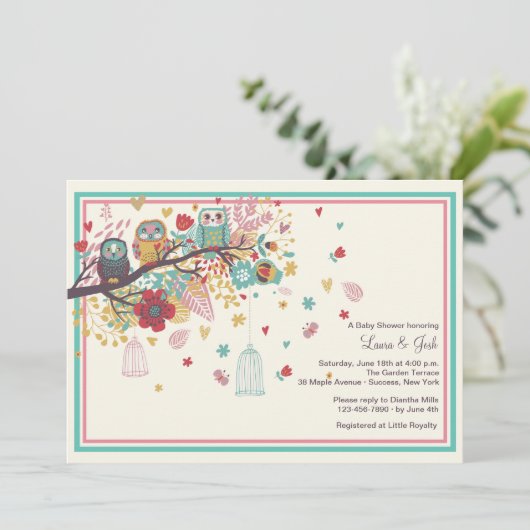 Einladung zur Kinderdusche (Stehend Vorderseite)