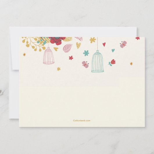 Einladung zur Kinderdusche (Rückseite)