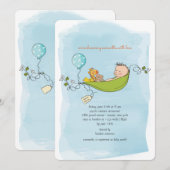 Einladung zur Kinderdusche (Vorne/Hinten)