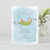 Einladung zur Kinderdusche (Stehend Vorderseite)