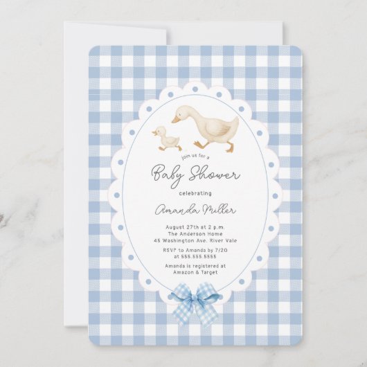 Einladung zur Kinderdusche (Vorderseite)