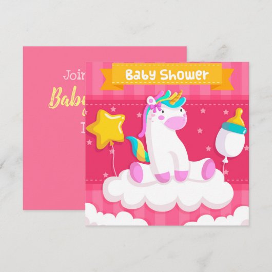 Einladung zur Kinderdusche (Vorne/Hinten)