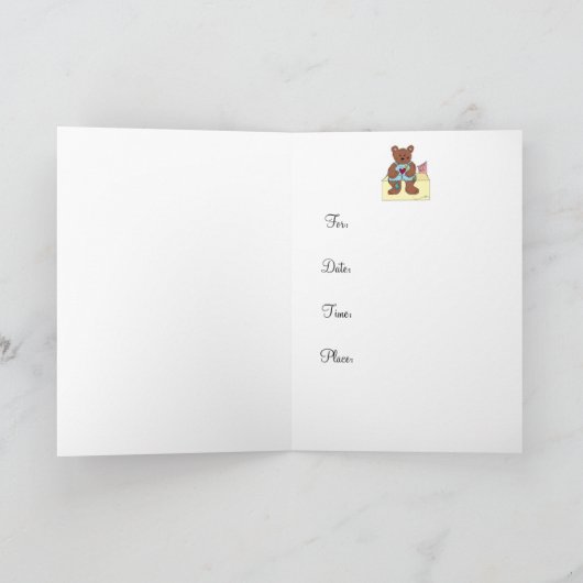 Einladung zur Kinderdusche (Innenseite)