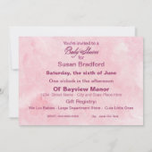 Einladung zur Kinderdusche - Angel Baby (Rückseite)