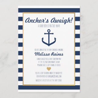 Einladung zur Kinderdusche - Anker