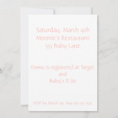 Einladung zur Kinderdusche auf dem Bauernhof (Rückseite)