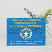 Einladung zur Kinderdusche auf der Flagge von Nord (Stehend Vorderseite)