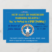 Einladung zur Kinderdusche auf der Flagge von Nord (Vorne/Hinten)