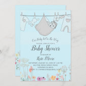 Einladung zur Kinderdusche | Baby Bundle (Vorne/Hinten)