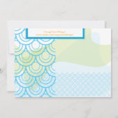 Einladung zur Kinderdusche - Baby Whale (Rückseite)