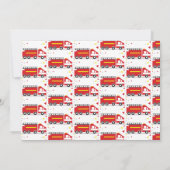 Einladung zur Kinderdusche Confetti für Feuerwehrf (Rückseite)