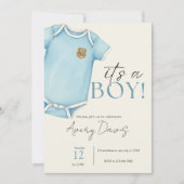 Einladung zur Kinderdusche für Polizeifamilien (Vorderseite)