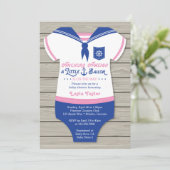 Einladung zur Kinderdusche, geschlechtsneutral (Stehend Vorderseite)