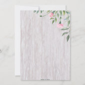 Einladung zur Kinderdusche in gekacheltem Pink (Rückseite)