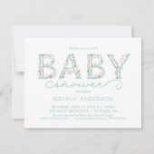 Einladung zur Kinderdusche - individuelle Einladun (Vorderseite)