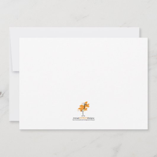 Einladung zur Kinderdusche - Kinderkleidung (Rückseite)