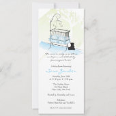 Einladung zur Kinderdusche - Kinderkrippe (Vorderseite)