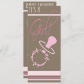 Einladung zur Kinderdusche - Mädchen (Vorne/Hinten)