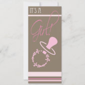 Einladung zur Kinderdusche - Mädchen (Vorderseite)