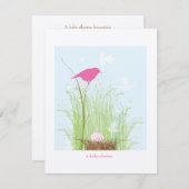 Einladung zur Kinderdusche - Mädchen (Vorne/Hinten)