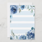 Einladung zur Kinderdusche mit Aquarell Florals (Rückseite)