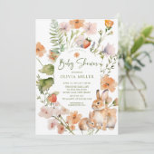 Einladung zur Kinderdusche "Nature's Delight Rabbi (Stehend Vorderseite)