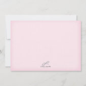 Einladung zur Kinderdusche (pink) (Rückseite)