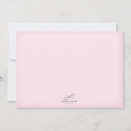 Einladung zur Kinderdusche (pink) (Rückseite)