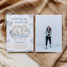 Einladung zur Kinderdusche - SchlafElefant