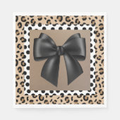 Einladung zur Kinderdusche - Tierwerbung - Bow Lun Serviette (Vorderseite)