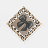 Einladung zur Kinderdusche - Tierwerbung - Bow Lun Serviette (Ecke)