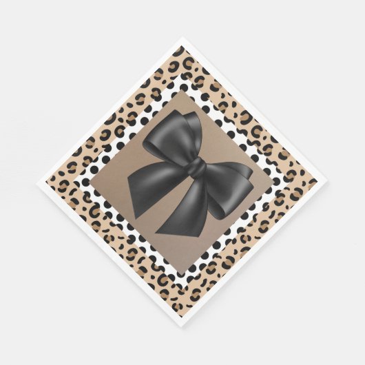 Einladung zur Kinderdusche - Tierwerbung - Bow Lun Serviette (Ecke)