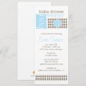 Einladung zur Kinderdusche - Trendy (Vorne/Hinten)