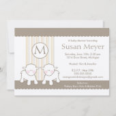 Einladung zur Kinderdusche - Twins (Vorderseite)