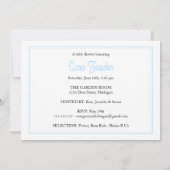 Einladung zur Kinderdusche - Twins (Rückseite)