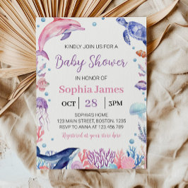 Einladung zur Kinderdusche unter dem Meer