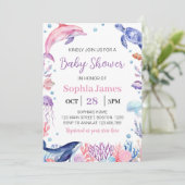 Einladung zur Kinderdusche unter dem Meer (Stehend Vorderseite)