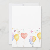 Einladung zur Kinderdusche von Unicorn| Es ist ein (Rückseite)